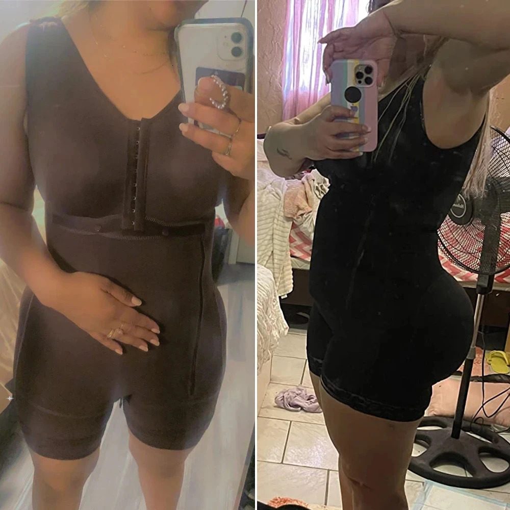Body Shaper Faja Bodysuit Corset Top Bustier Original Colombian Girdles Postpartum Slimming Shapewear Women Underwear 241024