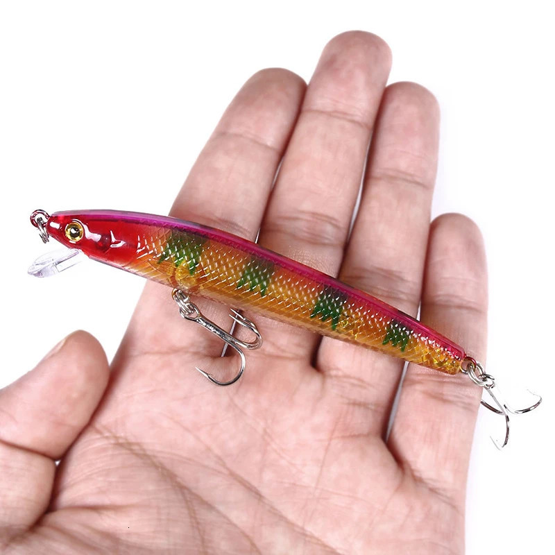 105Pcs Minnow Fishing Lures Floating Hard Bait 95mm 7g Artificial Wobbler Crankbait Carp Perch Pesca Tackle 241024