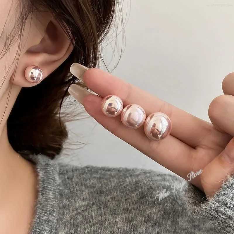 Pink Pearl Earrings for Women Korean Fashion Shell Pearl Earrings Women Girl Gift Luxury Jewellery Women Wedding AccessoriesX241023