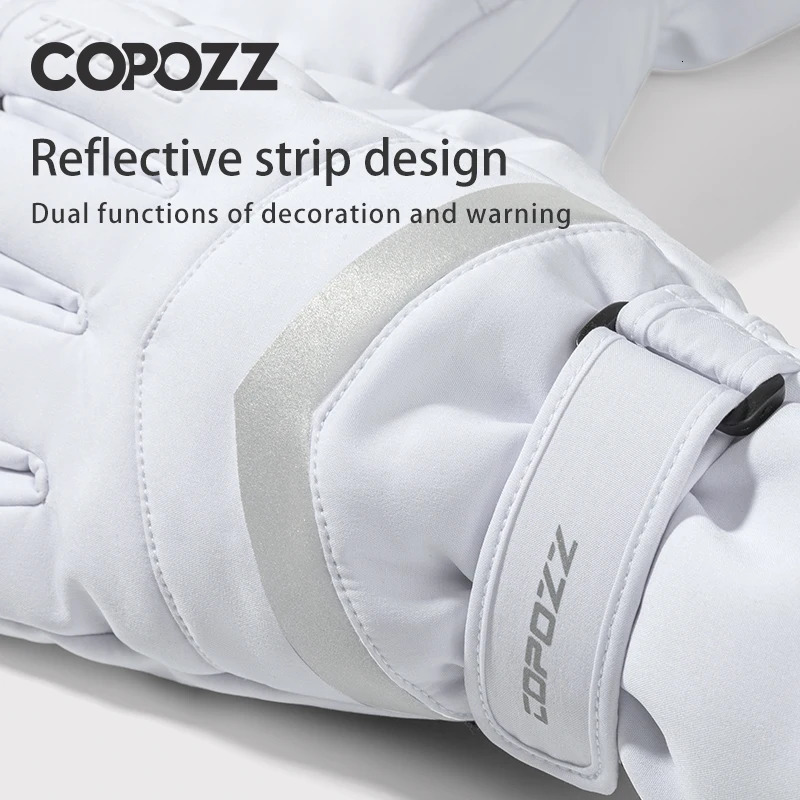 COPOZZ Winter Ski Gloves Hipora Diaphragm Thinsulate Snowboard Thermal Warm Touch Screen Skiing Men Women 241024