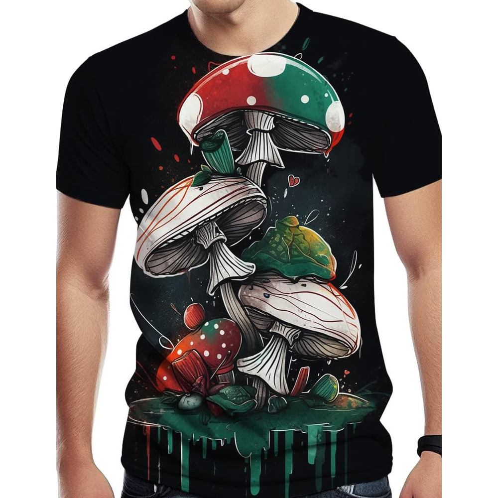 Mens T shirt Men's Short Sleeve Mexican Flag Creative Novelty T-shirt Casual tops summer clothes Breathable and stylish