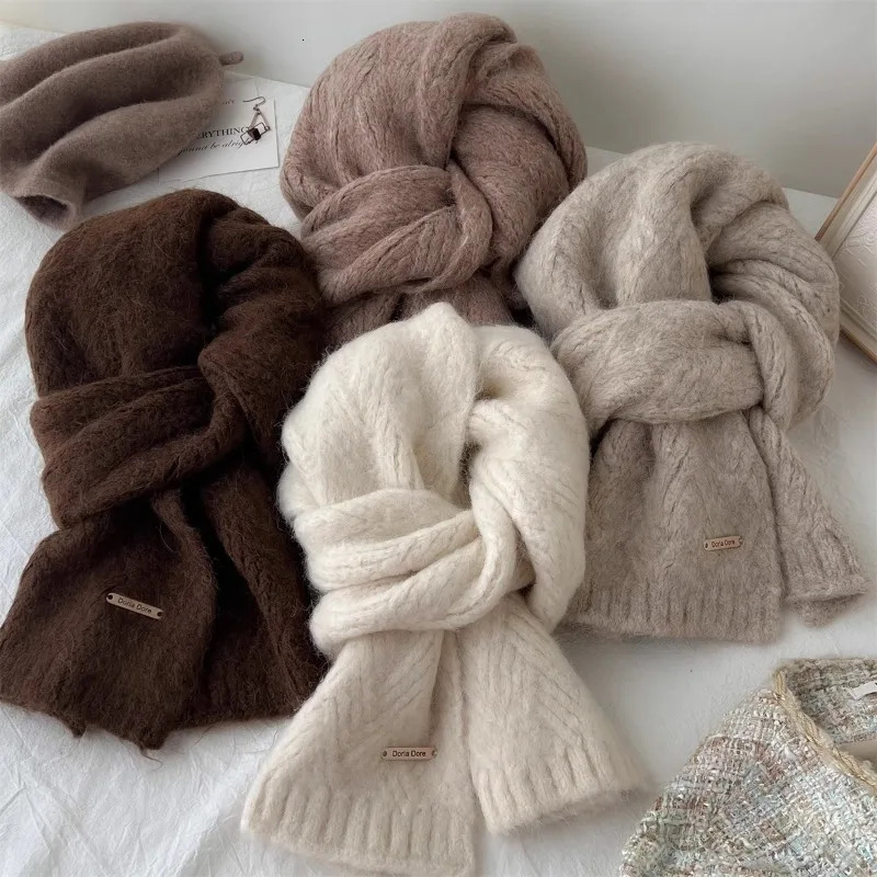 Scarf 241023 silk th Vintage Knitted go Couple Cashmere designers ece Warm Warmth nice Student scarf