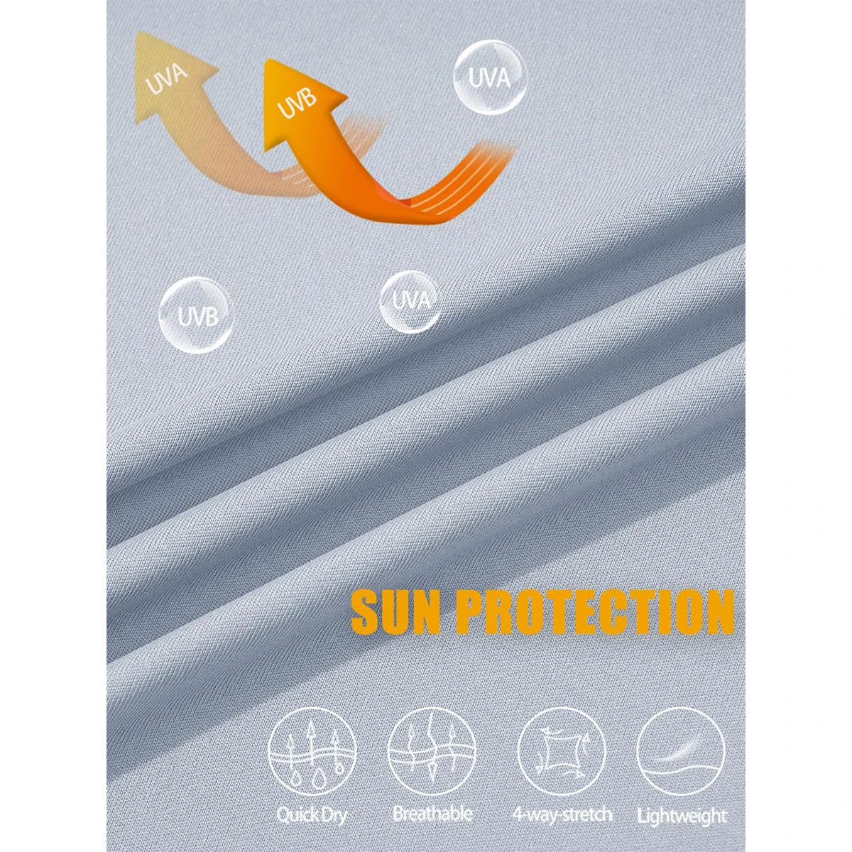 Magcomsen UPF50Mens T-shirt UV Sunscreen Long Sleeve Hiking Fishing Shirt Quick drying 1/4 Zipper Summer Sports Pull up Top 241024