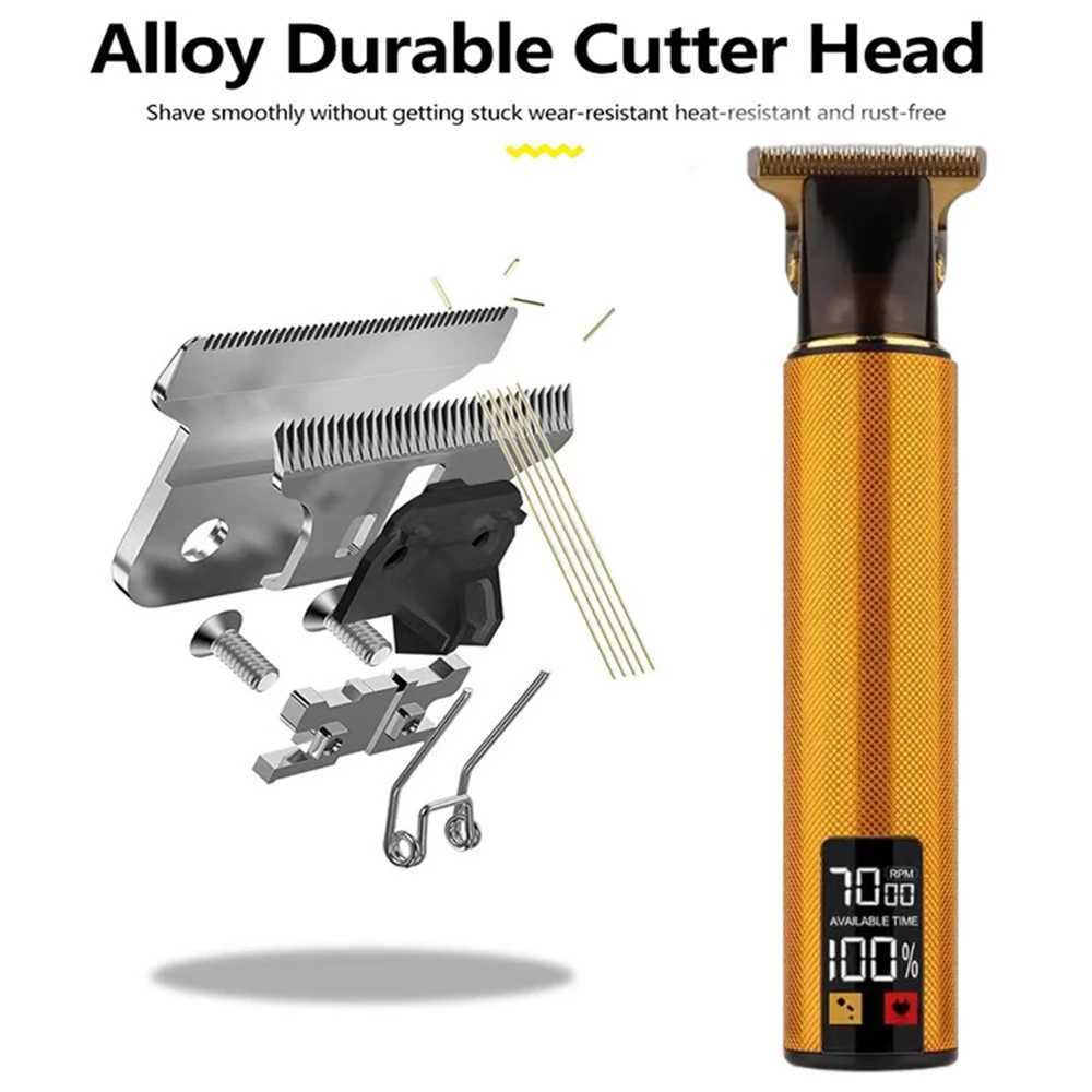 Large-screen Power Display T9 Retro Original Suit Machine Large-capacity Battery Super Long Battery Life Barber Clipper Hair XJ250624