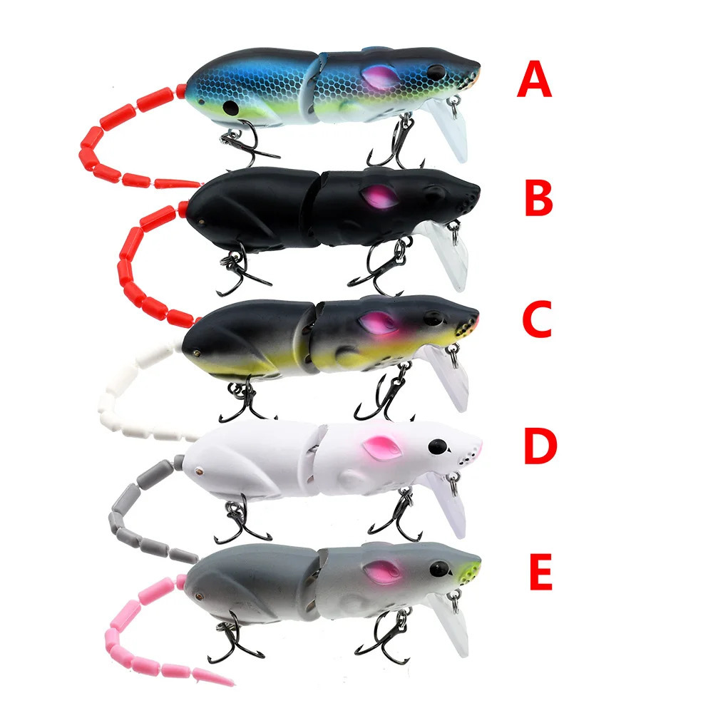 155CM Mouse Lure Artificial Plastic Fishing Swimbait Rat Pike Bass Minnow Floatingbaits Tackle Accessories 241024