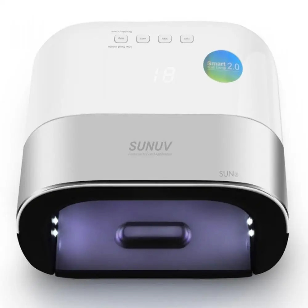 SUNUV SUN3 nail dryer intelligent 2.0 48W UV LED light nail and intelligent timer memory invisible digital timer display nail dryer 241023