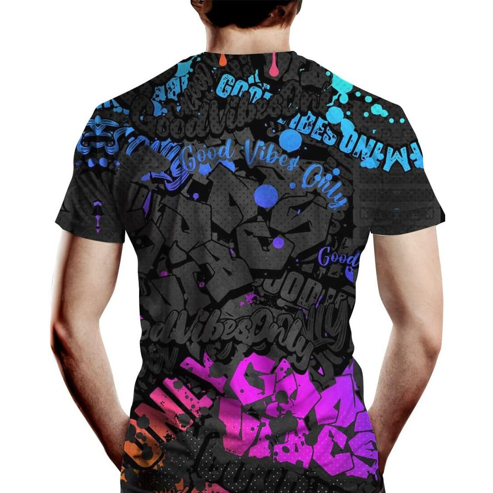Mens T shirt Men's Graffiti Style T Shirt 3D Graphic Cool Casual Tee Top-C2-3XL tee Casual tops summer clothes breathable