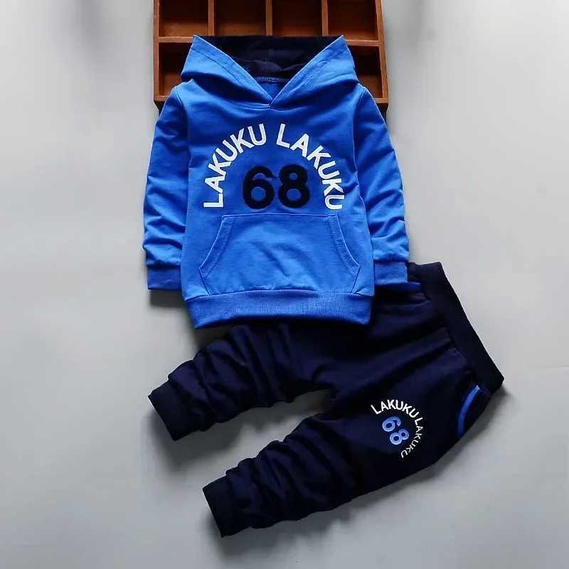 DIIMUU Boy Jeans Clothes Set Autumn Kids Denim Hooded Coat + Pants Outfits Baby Long Sleeve Clothing 1 2 3 4 Years TracksuitsX241023