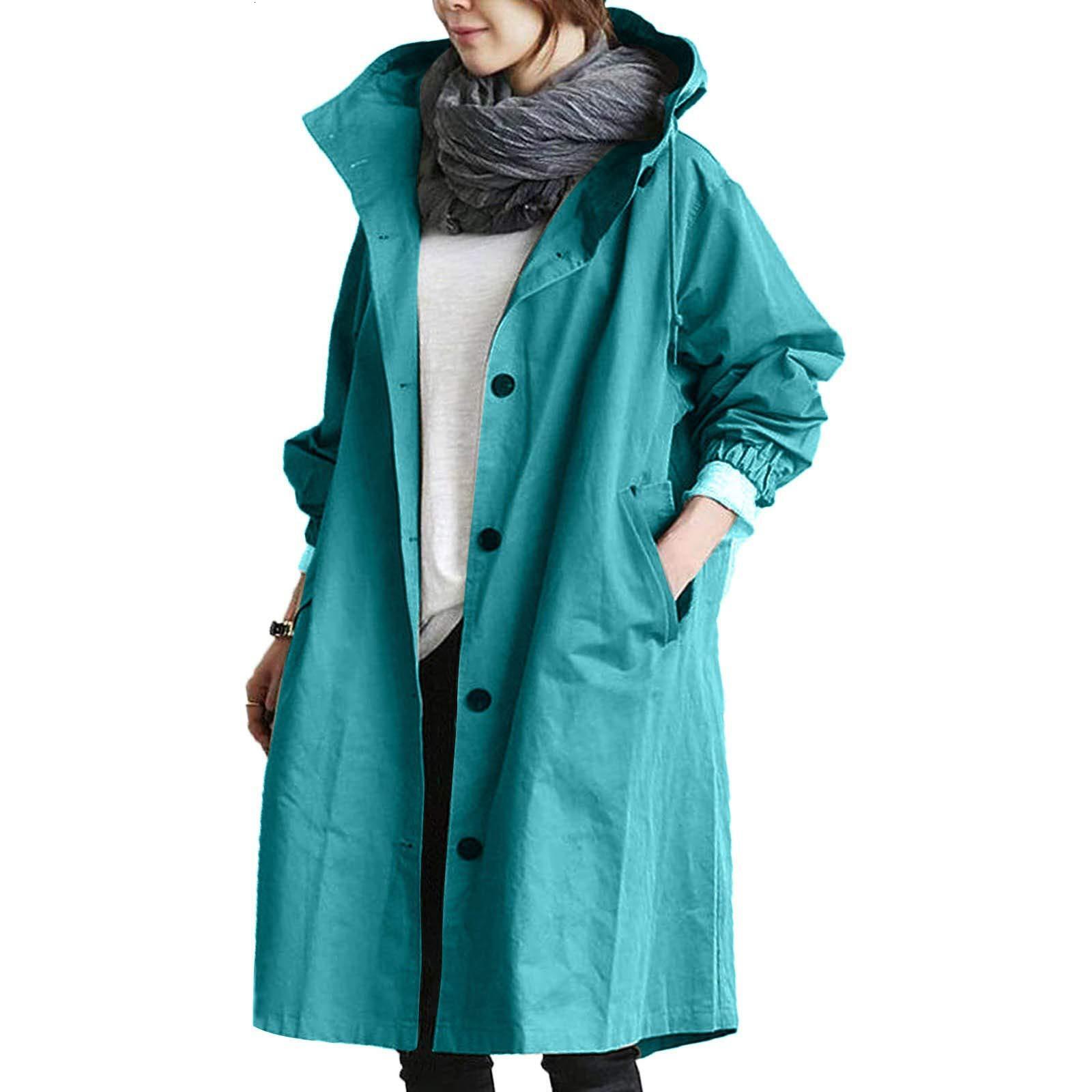 autumn casual style trench coat for women medium to long short 2024 temperament waist cinching 18 color size 8 long sleeved jacket