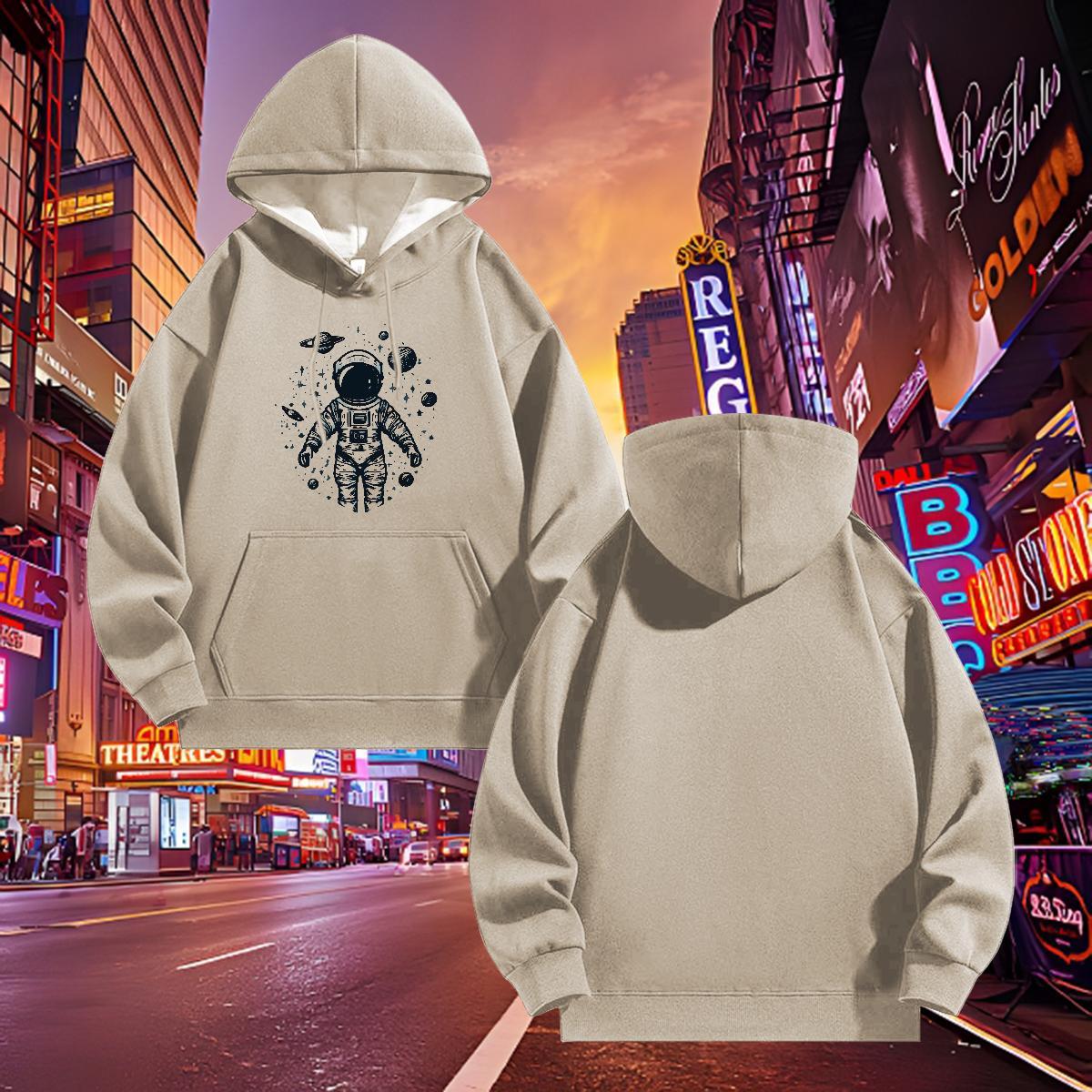 DIY Hoodie For Man Hooded Collar Long Sleeve Unisex Hoodie Pullover DIY Printed Tops Hoody Casual Daily Wear Warm Fleece