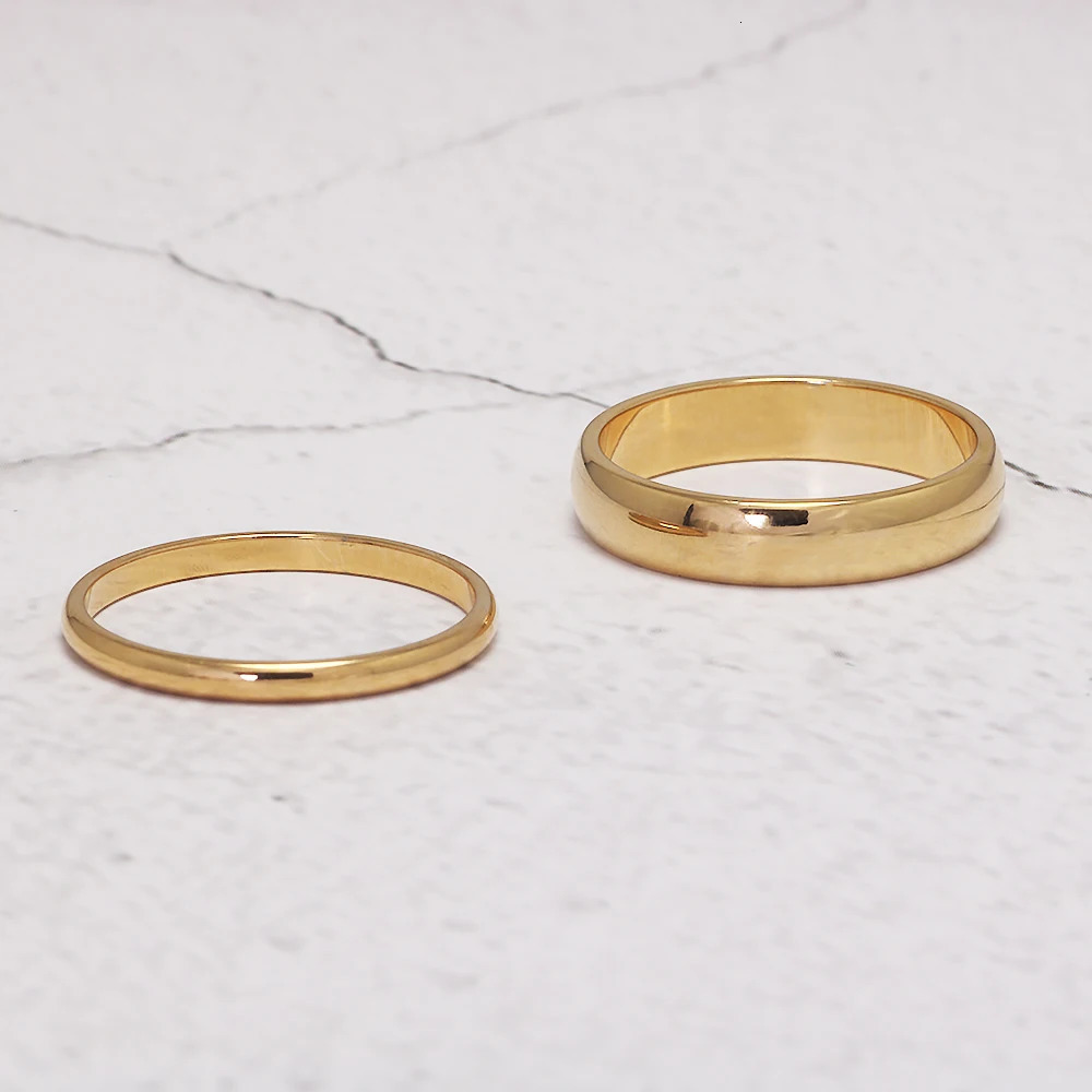 Real Pure 925 Sterling Silver Rings For Women And Men Simple Couple Ring Smooth Wedding Band For Lovers Jewelry 241024