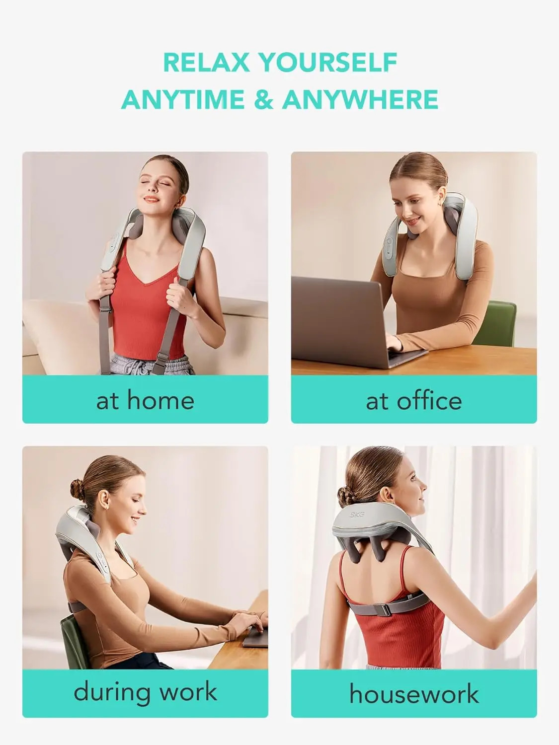 Neck and Shoulder Massage with Heat for Back Legs Electric Gift Ideas H5 Mini 241024