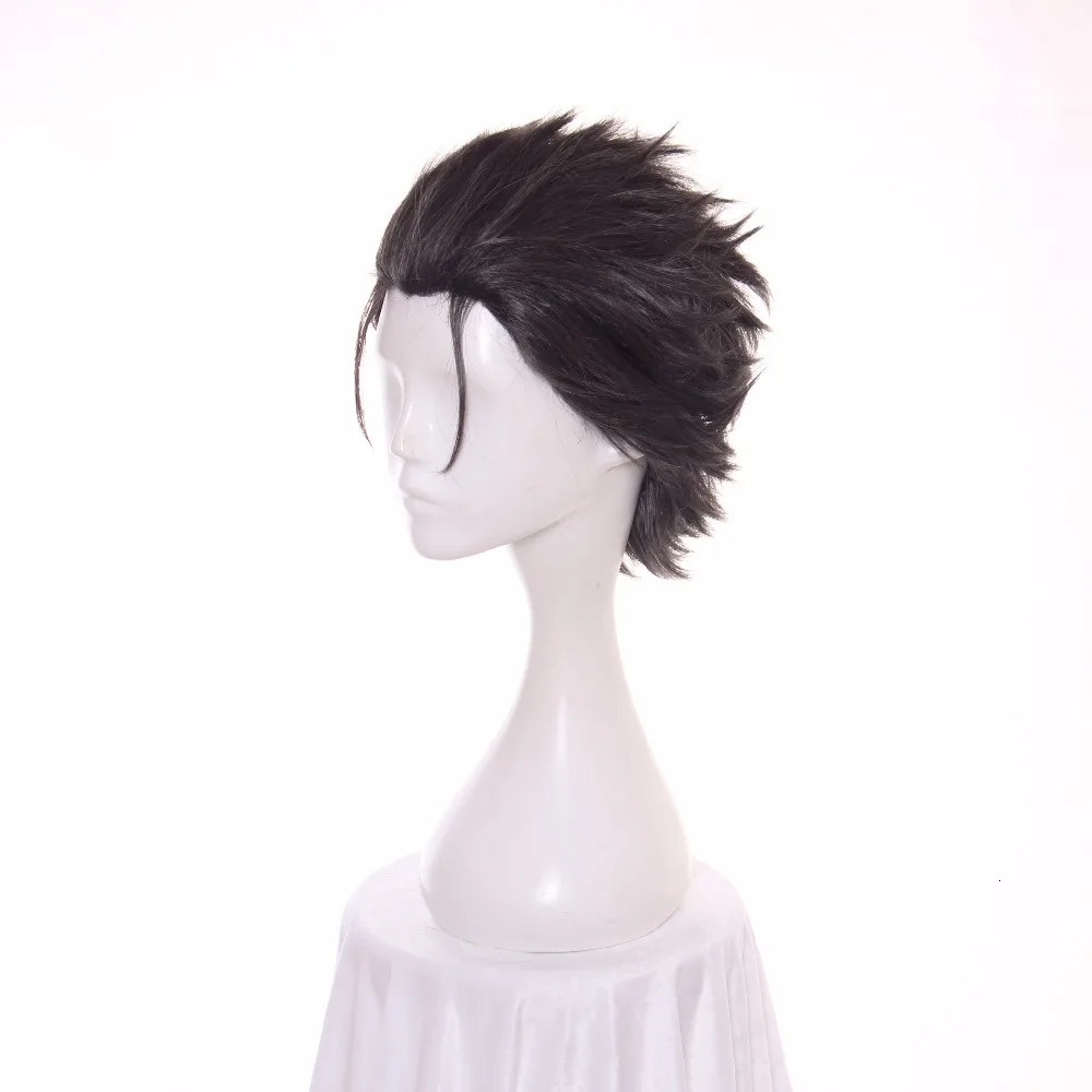 ccutoo 12inch Mens Black Grey Mix Hair Re Zero kara Hajimeru Isekai Seikatsu Subaru Natsuki Short Synthetic Cosplay Wig 241024