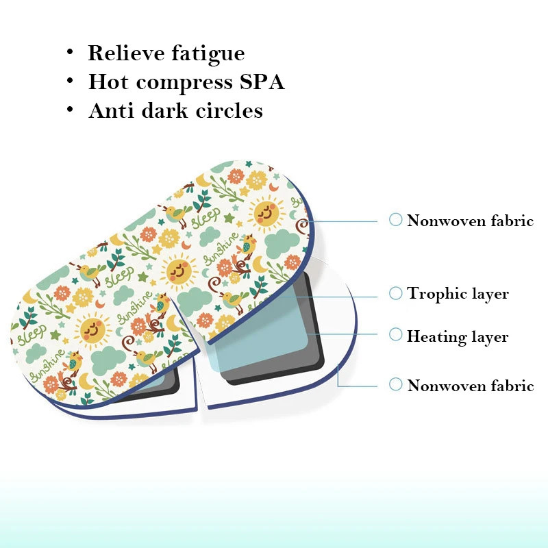 20pcs cartoon steam sleep facial mask compressed lavender plant perfume sleep eye mask Spa anti dark circulation relax eye mask 241024