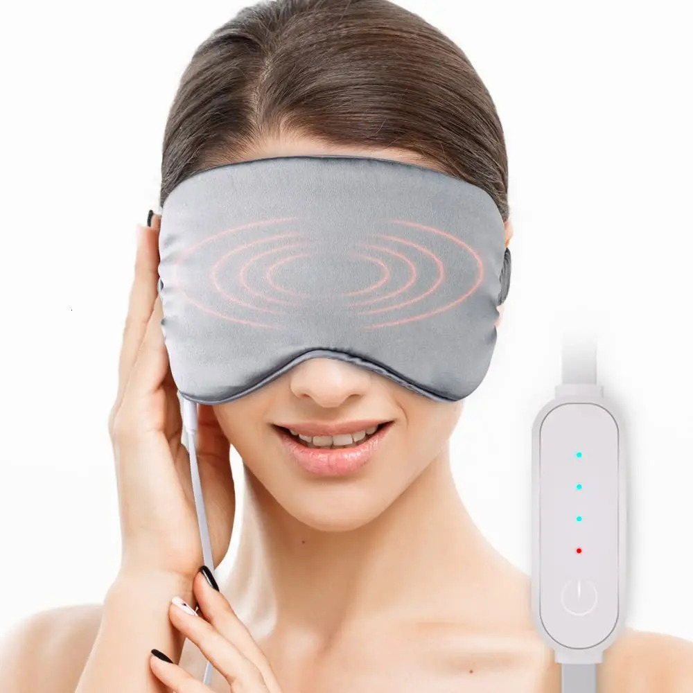 USB sleep eye mask silk steam eye mask for fatigue relief stress relief Stye damp heat treatment anti dark cycling travel 241024