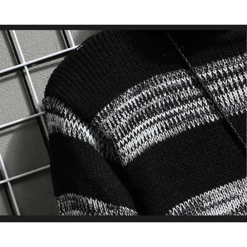 2024 Autumn and Winter New Sweater Round Neck Fashionable Warm Pullover for Men and Women Striped Sweaters LX241024