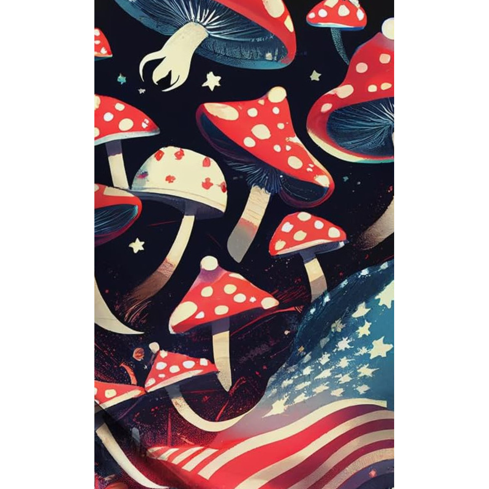 Mens T shirt Men's Novelty Fantasy Mushroom Graphic Print Summer T-Shirt tee Casual tops summer clothes Breathable trend