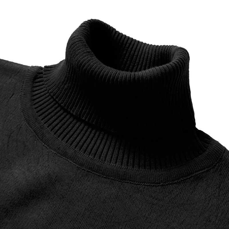 Winter Turtleneck Sweater New Mens Casual Rollneck Knitted Swatshirts Warm Men Jumper Wool Autum Sweaters LX241024