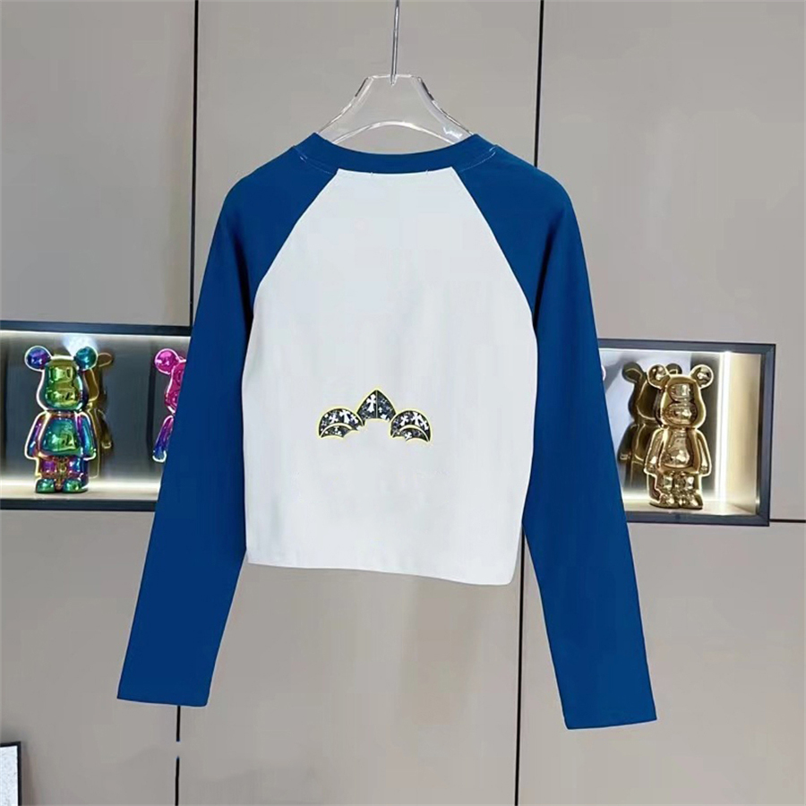 Designer Womens T Shirt Luxury Fashion Crew Neck Long Sleeves Printed Breathable Designer Shirts polo shirt clothing Size S-L