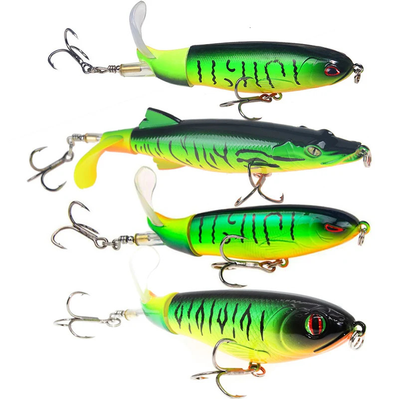 1pcs Quality Whopper Plopper 13g16g17g Top Water Popper Fishing Lure Hard Bait Wobblers Rotating Soft Tail Tackle 241024