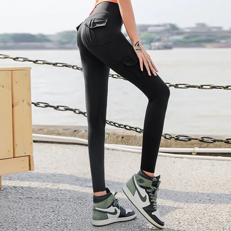 Multipocket Pants Yoga High Waist Push Up Woman Tights Fitness Workout Leggins Tie Dye 241023