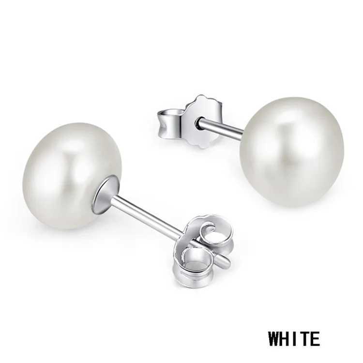 Natural freshwater pearl earrings womens earrings jewelry wholesale W241023