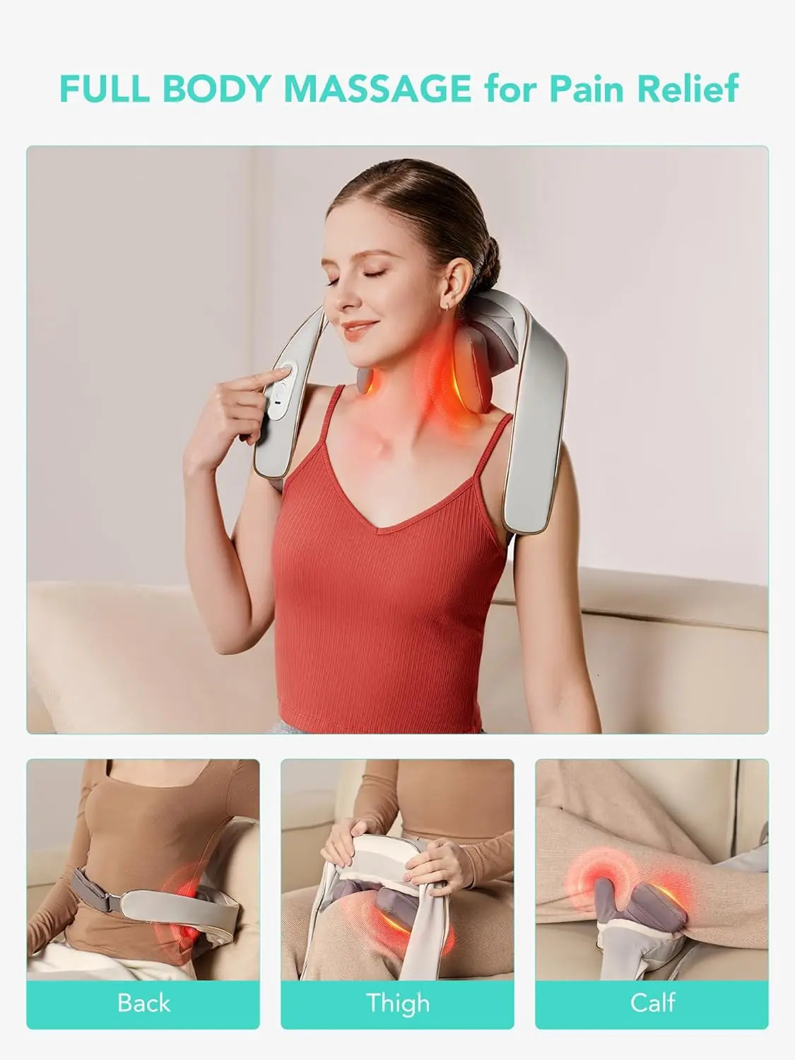 Neck and Shoulder Massage with Heat for Back Legs Electric Gift Ideas H5 Mini 241024