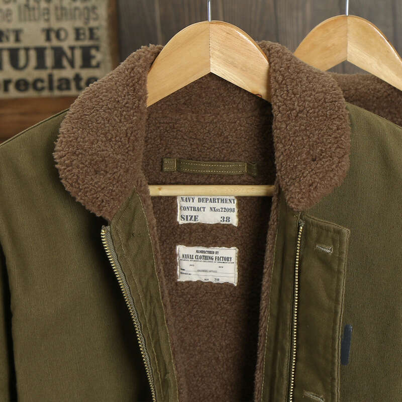 Winter American Style Work N1 Deck Cotton Padded Coat Outdoor Sport Climbing Hiking Thickened Plush Tops Men's Cashmere Jacket