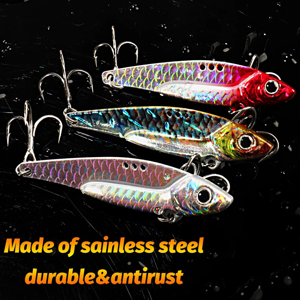 Spinner Spoon Metal Jig Bait 7g 10g 16g 20g VIB Sinking Blade Spinning Treble Hook Spinnerbait Pesca Pike Carp Sea Fishing Lure 241024
