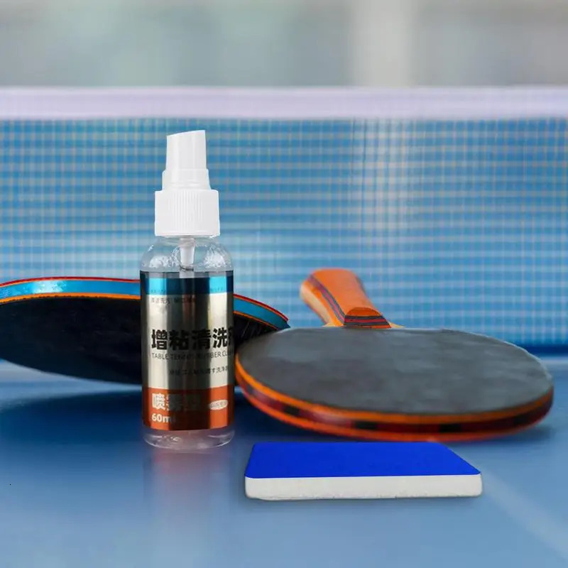 60ml Table Tennis Rubber Cleaner Spray Racket Set Tackifier Polish Super Strong Removal Maintenance Fluid 241024