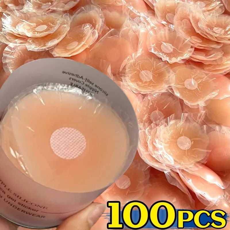 2/100Pcs Silicone Nipple Cover Invisible Self-adhesive Chest Breast Stickers Reusable Patch Bra Female Lift Up Pads WholesaleXJ241024