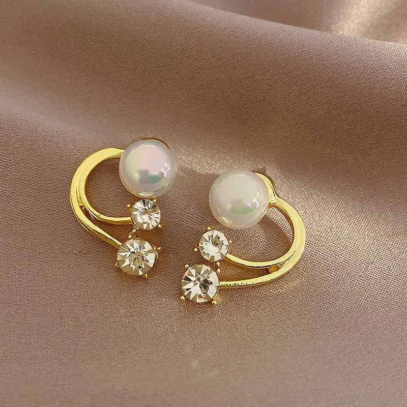 Korean Earrings Fashion Jewelry Cute Simulation Pearls Earrings Elegant Charm Earring for Women Stud Earrings WholesaleX241023