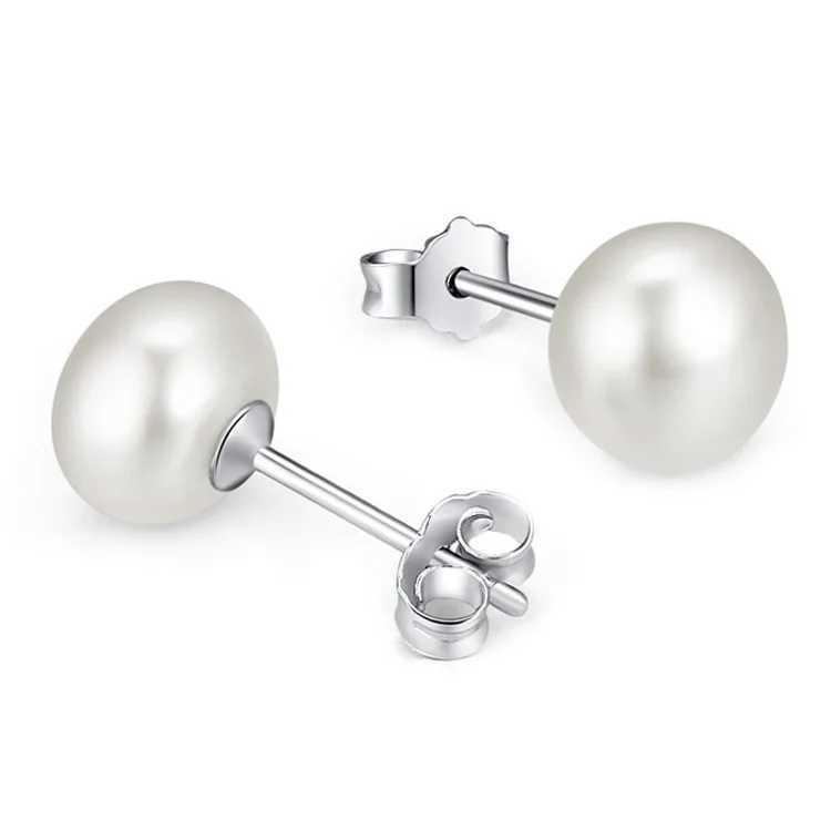 Natural freshwater pearl earrings womens earrings jewelry wholesale W241023
