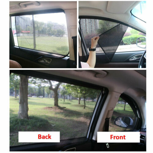 New 4 Magnetic Car Side Front Rear Window Sun Shade Curtains Cover UV Shield USA