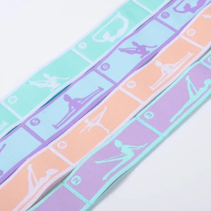 8 Dance Training Segmented Band Stretching Belt for Ballet Gymnastics Pilates Yoga Exercise Elastic Resistance 241024