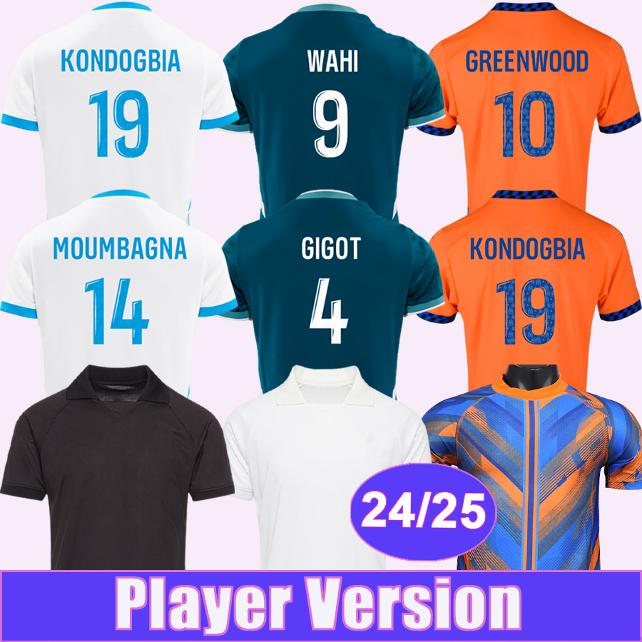 24 25 BALERDI player Soccer Jerseys GARCIA WAHI GREENWOOD HARIT CORNELIUS MOUMBAGNA KONDOGBIA Home Away 3rd Commemorate Special Football Shirts