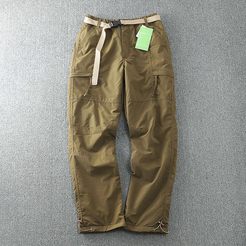 S-6Xl Toog Thick Waterproof Fleece Cargo Pants Men Women Winter Outdoor Multi-Pockets Loose Straight Overall Trousers
