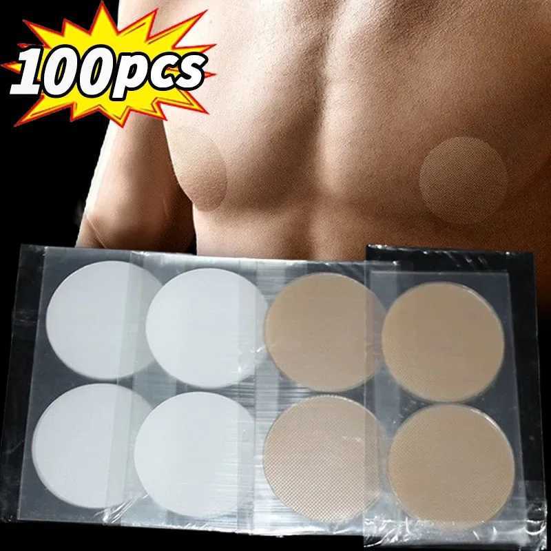 2/100pcs Mens Nipple Cover Adhesive Stickers Bra Pad Breast Invisible Breast Lift Bra Running Protect Nipples Chest StickersXJ241024