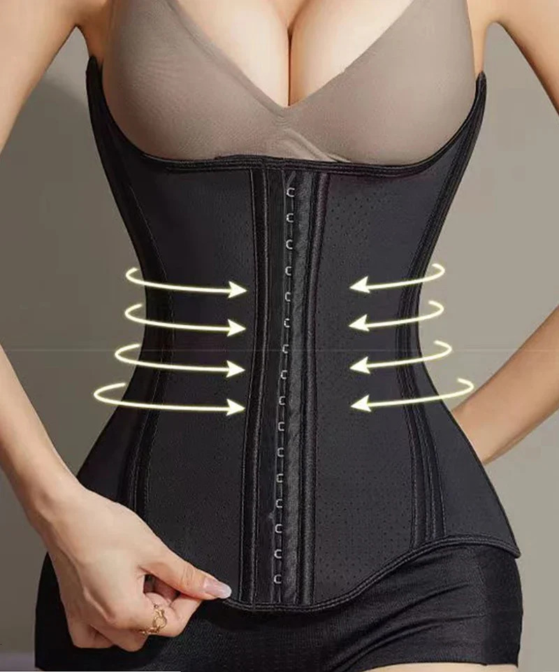 Latex High Compression Shapewear for Waist Trainer Corset Fajas Colombianas Moldearos Girdle Slimming Abdominal Belt Body Shaper 241024