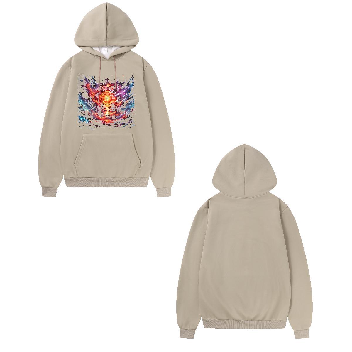 Fashion Casual Hoodie for Men Hooded Collar Long Sleeves Comfortable Men Hoodie Black Khaki Blue Top Pullover Hoodie Sports Casual Warm Fleece