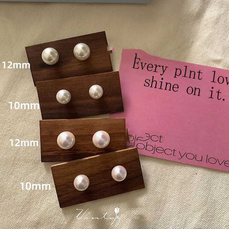 Natural Pearl 925 Pure Silver Simple Womens Pearl Earrings W241023