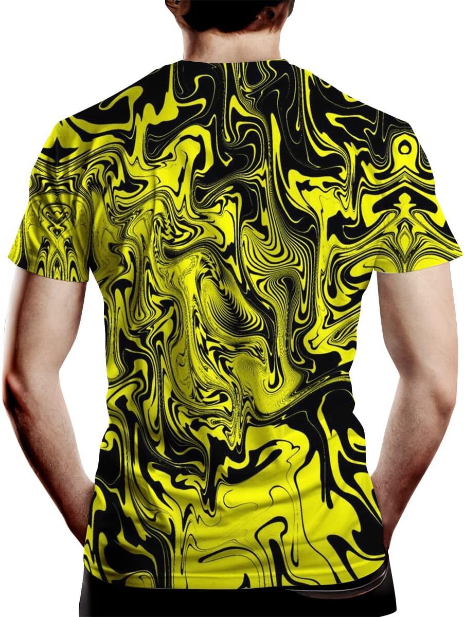 Mens T shirt Fashion Novelty Graffiti Graphic Print Men's Cool Casual tops summer clothes Fashionable and cool