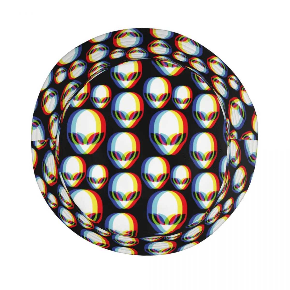 Hip hop 3D alien fashion bucket hat mens text fishing hat Trippy Aliens Merch Vocation vacation suit aesthetics X241023