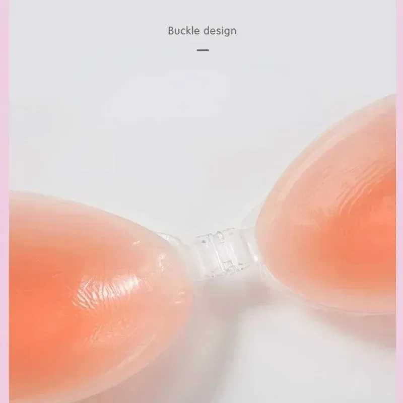Silicone Bra Invisible Push Up Sexy Strapless Bra Stealth Adhesive Backless Breast Enhancer for Women Sticky Wedding Bikini BrasXJ241024