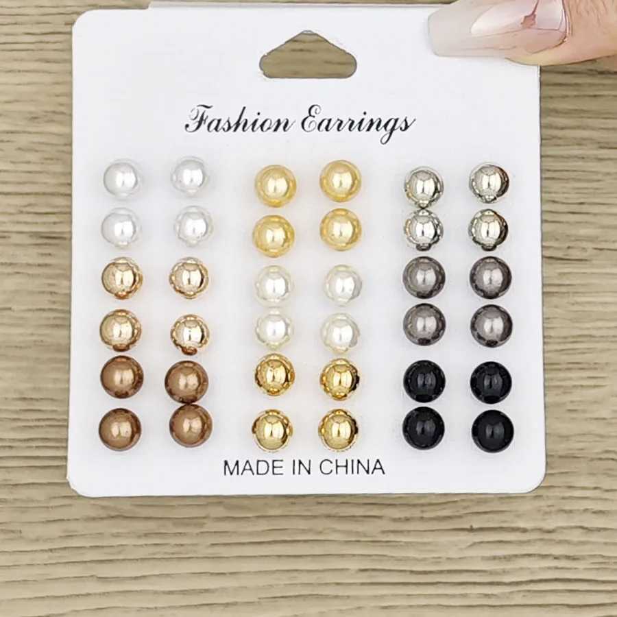 36pcs European and American Hot selling Pearl Earnail Set with Retro and Minimalist DesignX241023