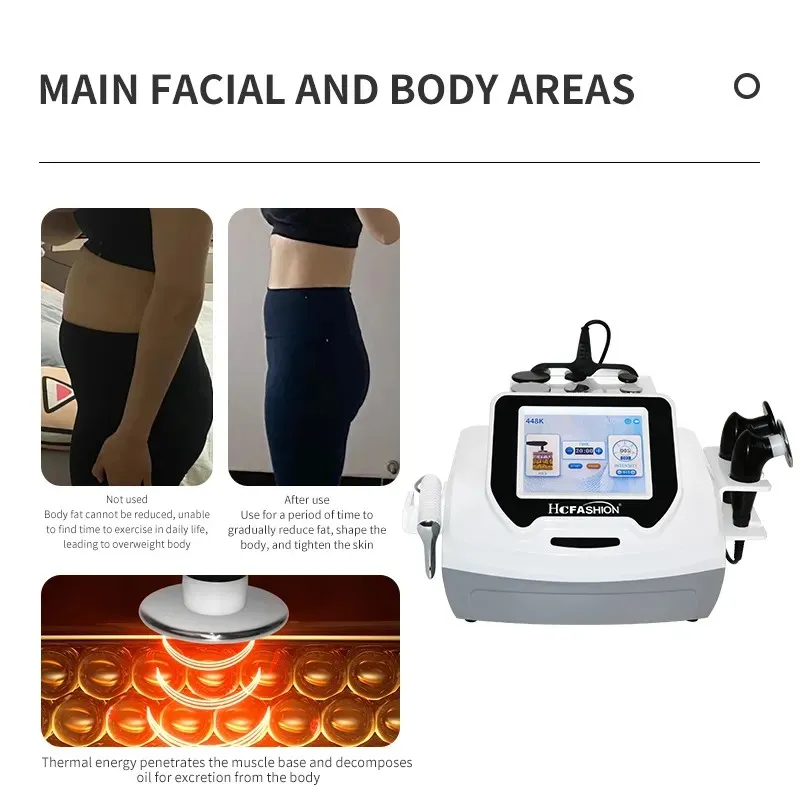 448 TECAR RET CET therapy resistive capacitive pain relief cellulite reduce monopolar radiofrequency slimming machine