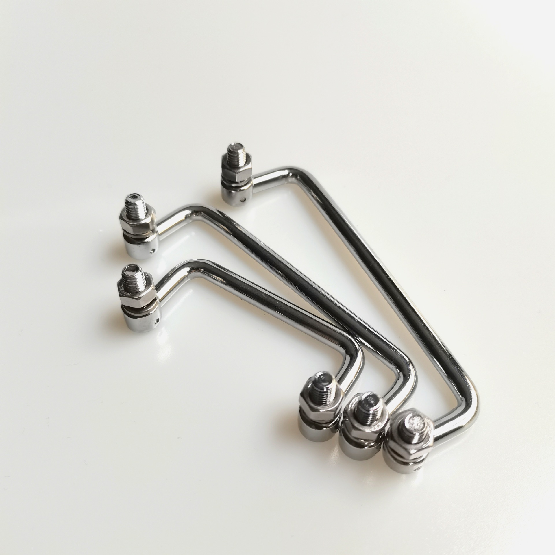 Durable Chrome-Coated Carbon Steel Handles for Distribution Panels and Metal Boxes