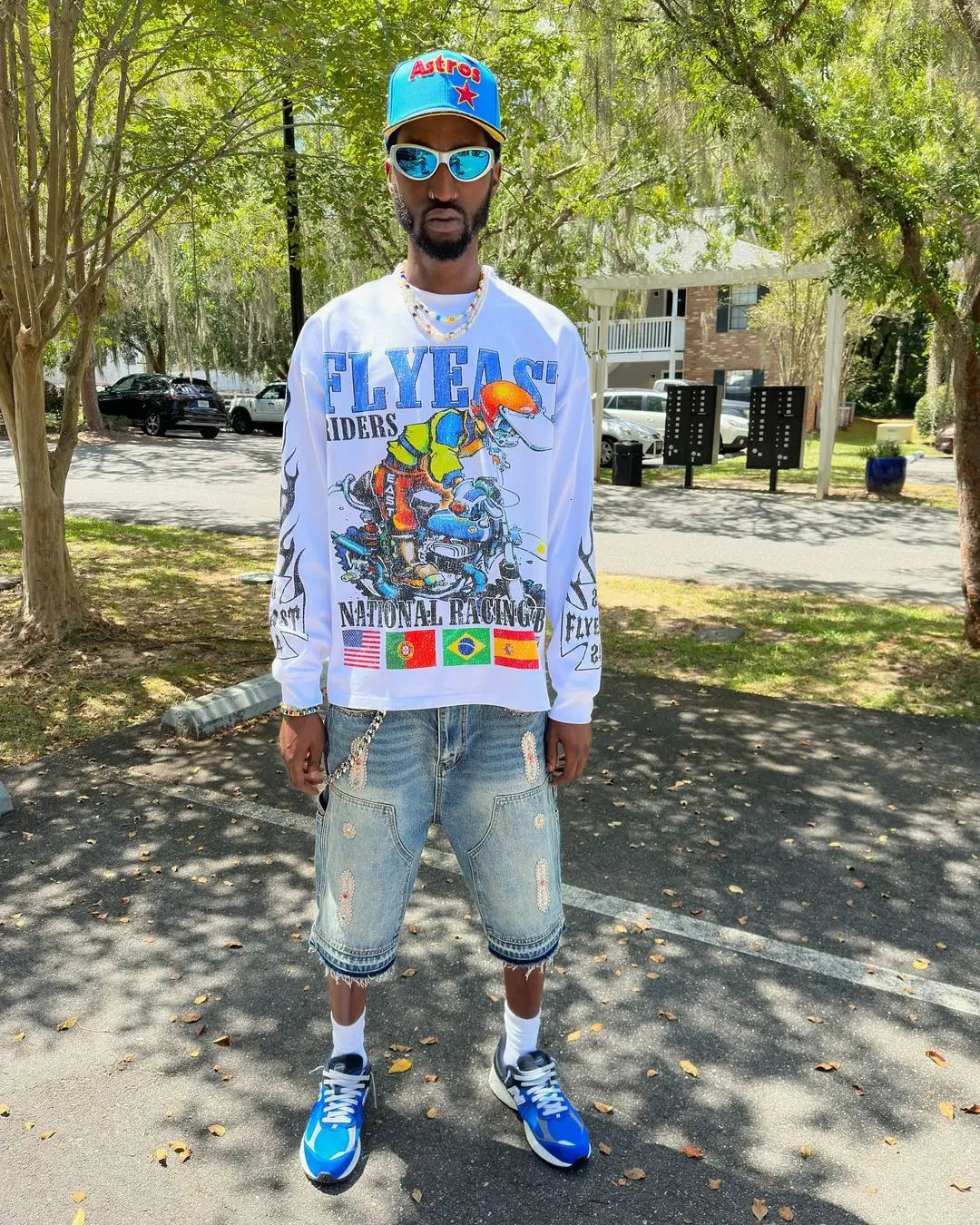 Harajuku bicycle long sleeved oversized womens Gothic love T-shirt Y2K top long sleeved oversized T-shirt mens clothing 241024