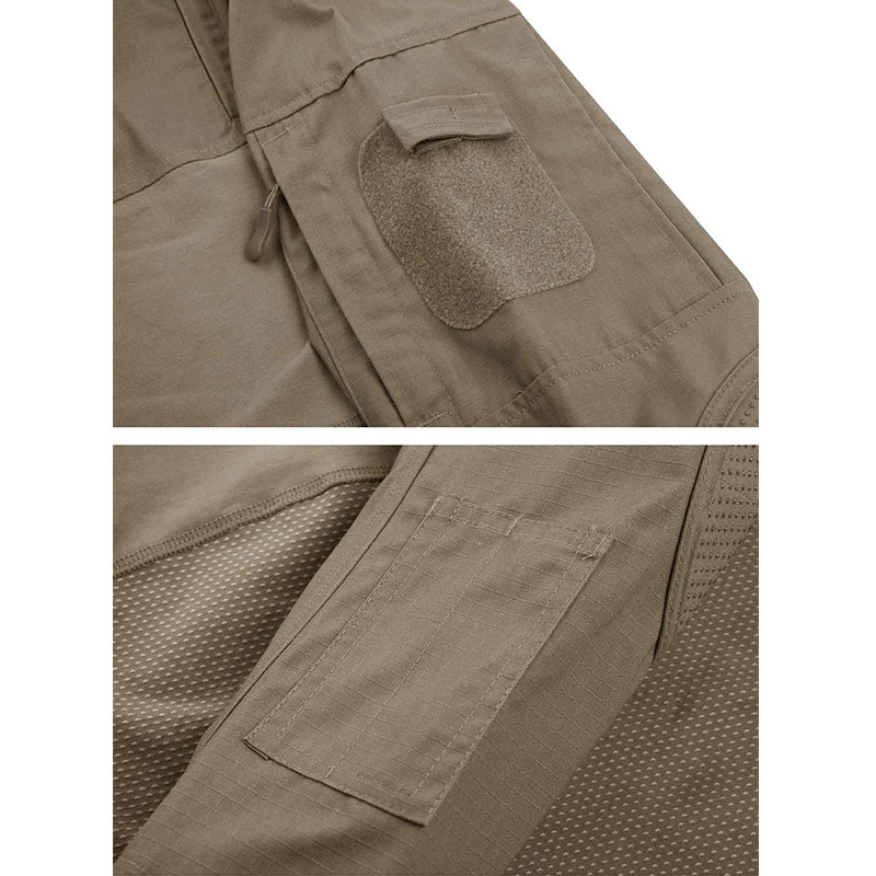 MAGCOMSEN Mens Fishing T-shirt Zippered Front Long Sleeve Suitable for Hiking 241024