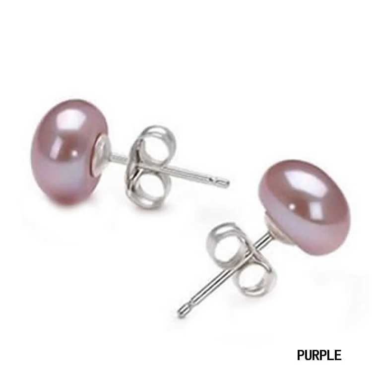 Natural freshwater pearl earrings womens earrings jewelry wholesale W241023